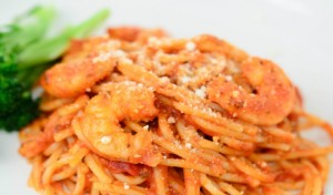 Spaghetti Con Camarones