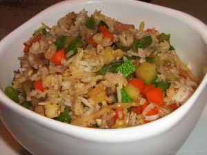 Receta arroz con verduras